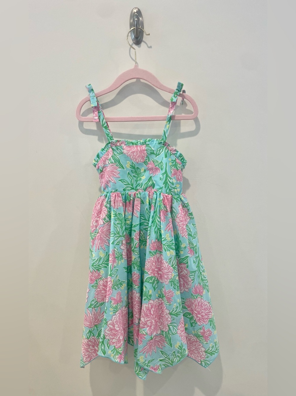 Tommy Bahama Preppy Pink, Green and Blue Floral Dress